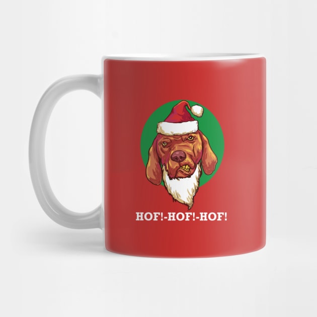 christmas santa dog by the jay shop